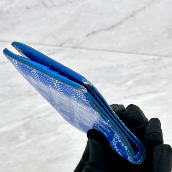 ❌❌❌ SOLD! ❌❌❌ GOYARD SKY BLUE VICTOIRE BI-FOLD WALLET - Picture 13 of 16